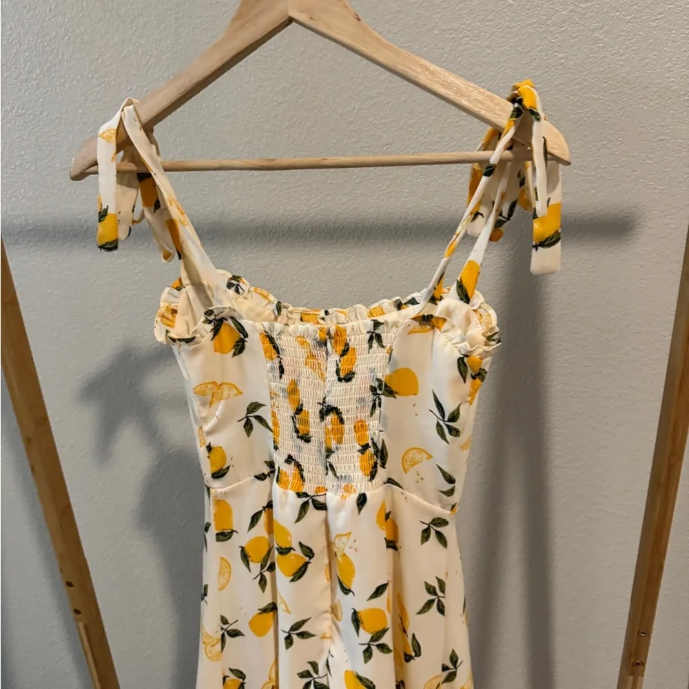 Lemon Print Summer Dress - Picture 4 of 4